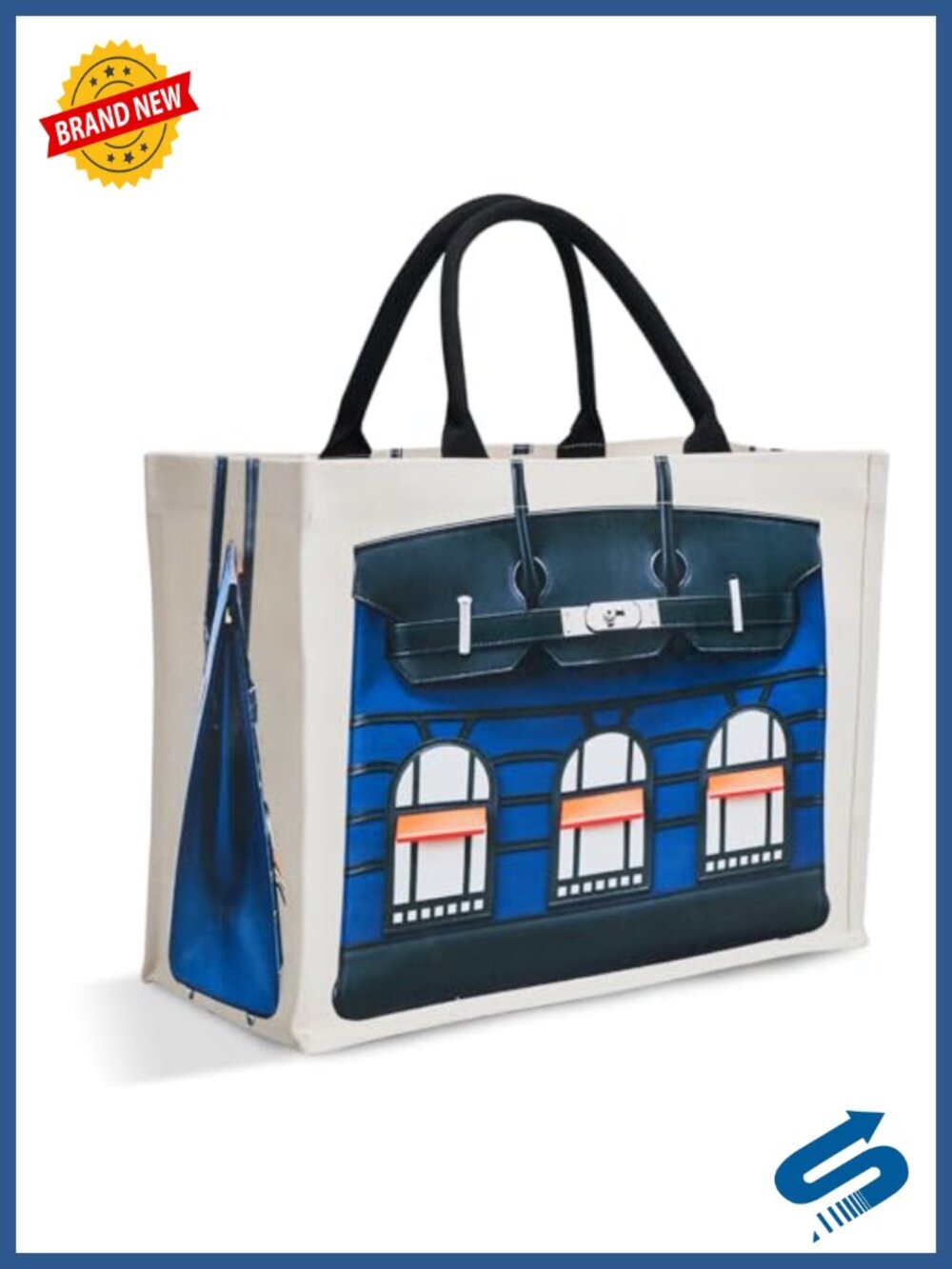 16oz Canvas Tote Bag for Women Luxury Illusion Print Bridesmaid Gift